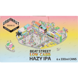 Photo of Urbanaut Beat Street Hazy Ipa Low Carb 6 Pack X