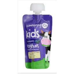 Photo of Community Co Kids Bluebeery Yoghurt Pouch