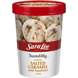 Photo of Sara Lee Salted Caramel With Chocolate Coated Hazelnut Ice Cream 1l