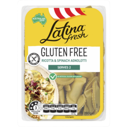 Photo of Latina Fresh Gluten Free Ricotta & Spinach Agnolotti Fresh Pasta