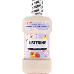 Photo of Listerine Zero Alcohol Antibacterial Mouthwash Limited Edition Cherry Blossom And Peach 500ml