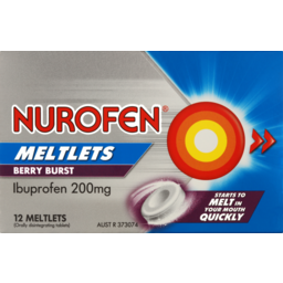 Photo of Nurofen Meltlets Pain Relief Berry Burst 200mg Ibuprofen 12 Pack