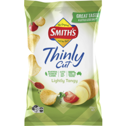 Photo of Smith's Thinly Cut Lightly Tangy 40% Less Sodium Potato Chips Share Pack 175g