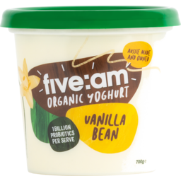 Photo of Five:Am Organic Vanilla Bean Yoghurt 700g