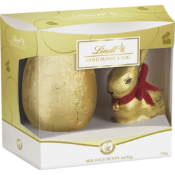 Photo of Lindt Gold Bunny & Milk Egg Gift Box 240g 240g