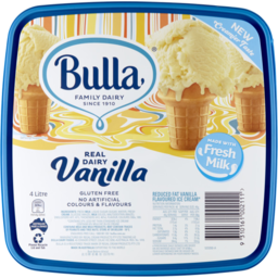 Photo of Bulla Vanilla Ice Cream 4l