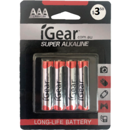 Photo of iGear Alkaline AAA Battery 4 Pack