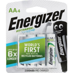 Photo of Energizer Recharge Extreme Aa Batteries 4 Pack