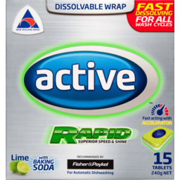 Photo of Active Rapid Tablets Lime & Baking Soda 15s