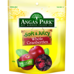 Photo of Angas Park Whole Cranberries Soft & Juicy 140gm