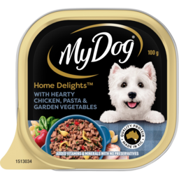 Photo of My Dog Home Delights With Hearty Chicken Pasta & Garden Vegetables Dog Food