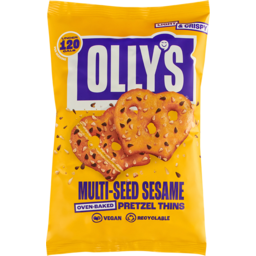 Photo of OLLYS PRETZEL THINS Multiseed Sesame Pretzel Thins