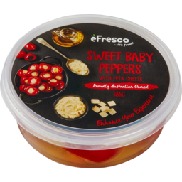 Photo of E Fresco Sweet Baby Peppers Stuffed With Feta