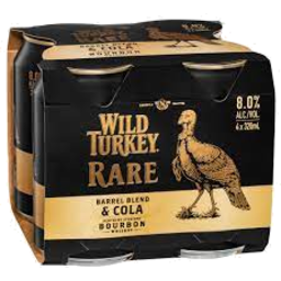 Photo of Wild Turkey Rare & Cola 4*375ml