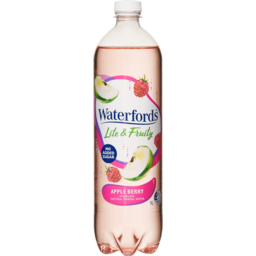 Photo of Waterfords Lite & Fruity Apple Berry Sparkling Natural Mineral Water Bottle
