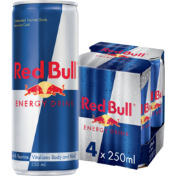 Photo of Red Bull Energy Drink Cans 4x250ml