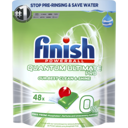 Photo of Finish Quantum Ultimate Pro 0% Dishwashing Tablets 48 Pack 