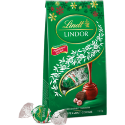 Photo of Lindt Christmas Bag Peppermint Cookie 105g