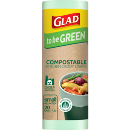 Photo of Glad Caddy Liner Compostable Small 20 Each 