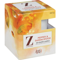 Photo of Zenzone Candle Pepper & Sandalwood 260g