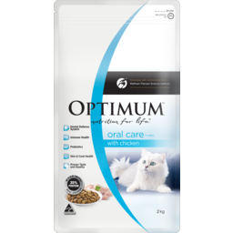 Photo of Optimum Oral Care 1+ Years With Chicken Adult Dry Cat Food 2kg