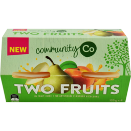 Photo of Community Co Two Fruit In Juice 4x 125g