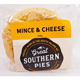 Photo of Great Southern Pie Mince & Cheese 220g