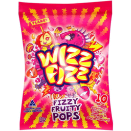 Photo of Wizz Fizz Fruity Lollipops 132g