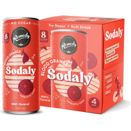 Photo of Remedy Sodaly Blood Orange Can 4x250ml