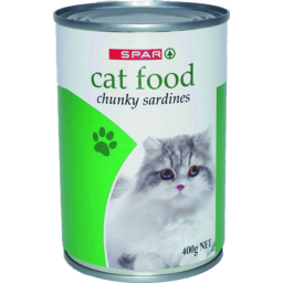 Photo of SPAR Cat Food Chunky Sardines 400gm