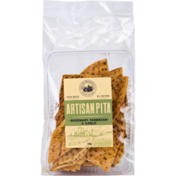 Photo of Valley Produce Co Artisan Pita Crackers Rosemary Parmesan & Garlic