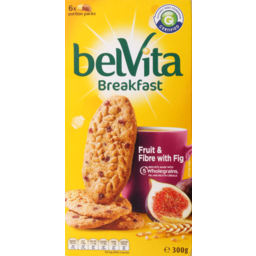 Photo of Belvita Fruit & Fibre Breakfast Biscuits 6 Pack 300g 300g