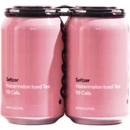 Photo of Local Beverages Spiked Iced Tea Watermelon Can 375ml  4pk