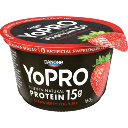 Photo of Danone Yopro Yopro High Protein Strawberry Yoghurt 160g
