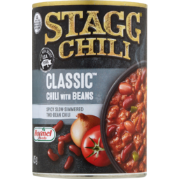 Photo of Stagg Chili Pork Classic Chili With Beans Spicy Slow Simmered Two Bean Chili 425g