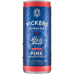 Photo of Vickers London Dry Gin And Pink Grapefruit Can