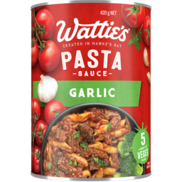 Photo of Wattie's Pasta Sauce Garlic 420g