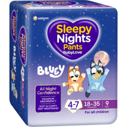 Photo of Babylove Sleepy Nights 4-7 Years 18-35kg 9 Pack
