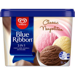 Photo of Streets Blue Ribbon 3 In 1 Classic Neapolitan Ice Cream