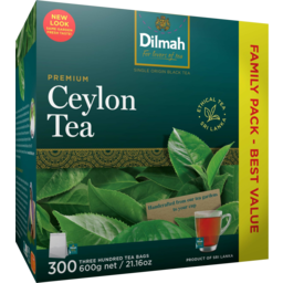 Photo of Dilmah Premium Ceylon Tea Bags 300 Pack 600g