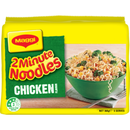 Photo of Maggi 2 Minute Chicken Flavour Instant Noodles 5 Pack 360g