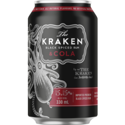 Photo of The Kraken Black Spiced Rum Kraken Spiced Rum Cola Cans Can 330ml