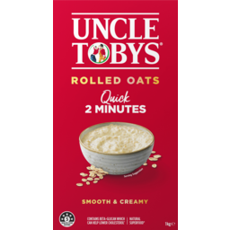 Photo of Uncle Tobys Quick 2 Minute Rolled Oats 1kg