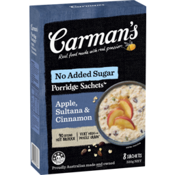 Photo of Carman's Apple, Sultana & Cinnamon Gourmet Porridge Sachets