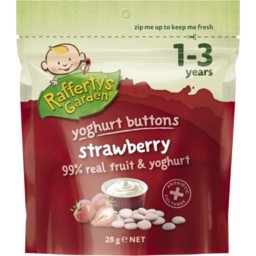 Photo of Raffertys Garden Strawberry Yoghurt Buttons 1-3 Years