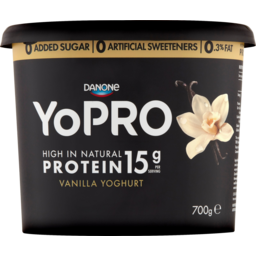 Photo of Danone Yopro High In Natural Protein Vanilla Yoghurt 700g