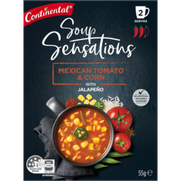 Photo of Continental Soup Sensations Mexican Tomato & Corn With Jalapeno 2 Serves 55g