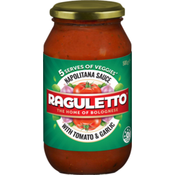 Photo of Raguletto Napolitana Tomato & Garlic Bolognese Pasta Sauce