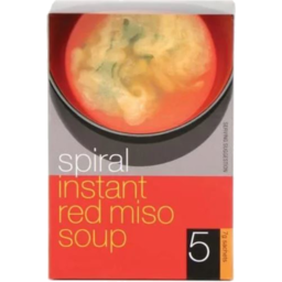 Photo of Spiral Miso Soup Red 5x7g