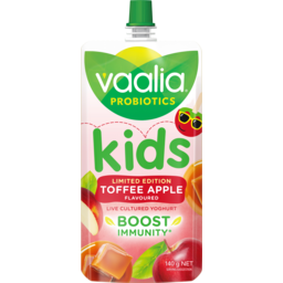 Photo of Vaalia Probiotics Toffee Apple Kids Yoghurt Pouch 140g